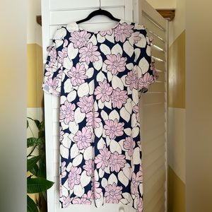 Floral Pink and Blue Dress